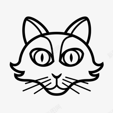 猫猫头猫脸图标图标