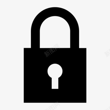 锁定锁平面用户界面锁定图标图标