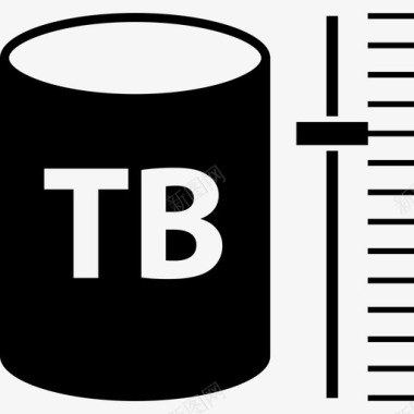 带仪表数据的罐上的TB图标图标