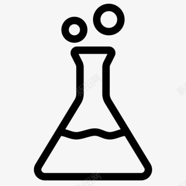化学家烧杯化学品化学家图标图标