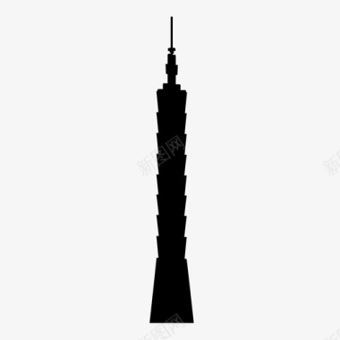 台北101大楼图标图标