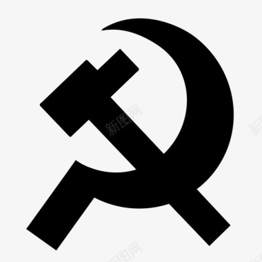镰刀锤子和镰刀苏联社会主义图标图标