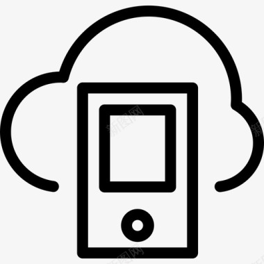 手机云服务应用云智能手机网络在线图标图标