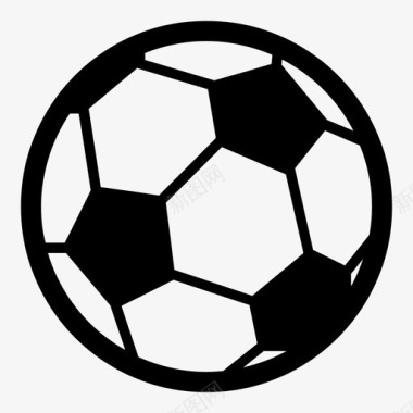 足球体育游戏球类运动图标图标
