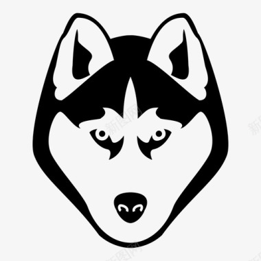 狼的性格狗狗脸哈士奇图标图标