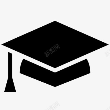 毕业帽高等教育大学图标图标