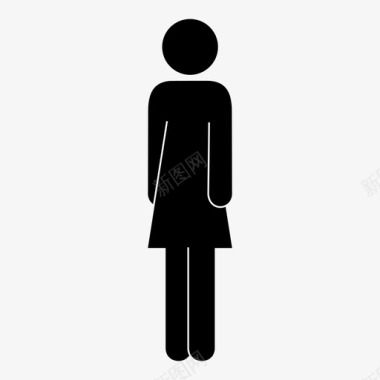 女性贴身人贴身身材图标图标