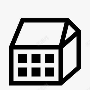 房屋居住空间房地产图标图标