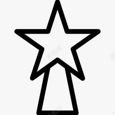 装饰星星包装星星冬天形状图标图标