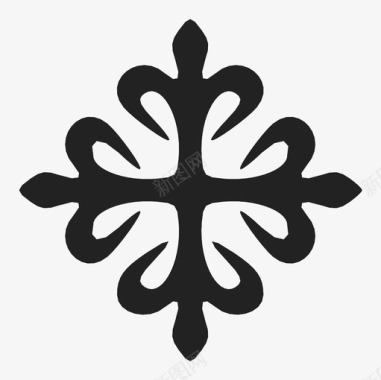 十字架卡拉特拉瓦十字架对象图标图标