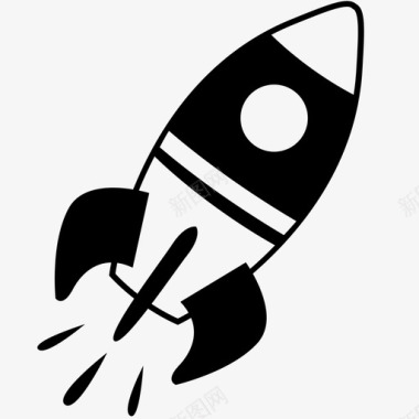 小火箭火箭航天器宇宙飞船图标图标