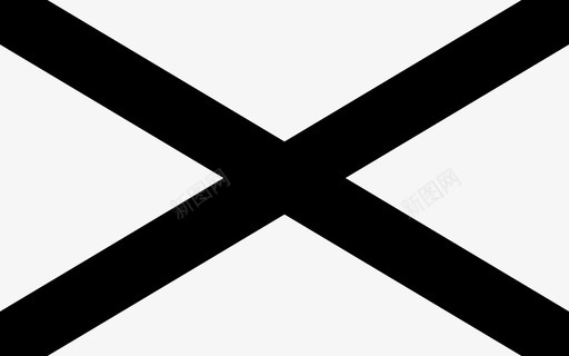 北爱尔兰国旗国家十字架图标图标