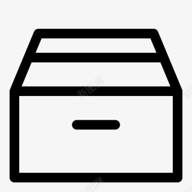 送货箱箱子包裹文件图标图标