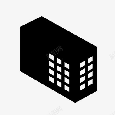 建筑与城市三维建筑三维城市图标图标