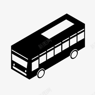 3d巴士3d城市图标图标