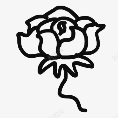 花莫西玫瑰图标图标