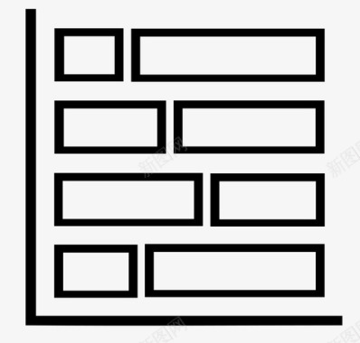 镂空栏图表栏图标图标