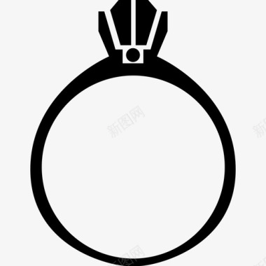 戒指银皇室图标图标