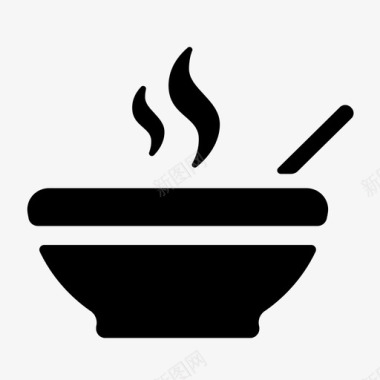 一碗食物汤碗一碗汤图标图标