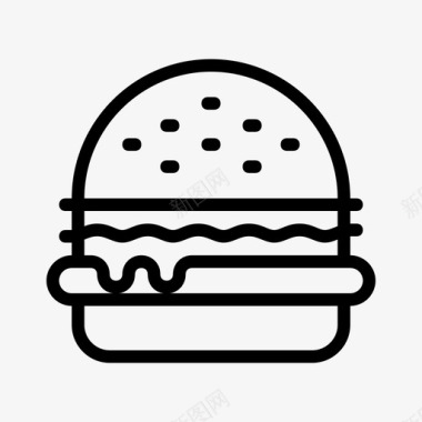 汉堡包三明治餐厅食品图标图标