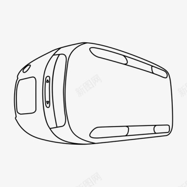 现实再现虚拟现实头盔图标图标