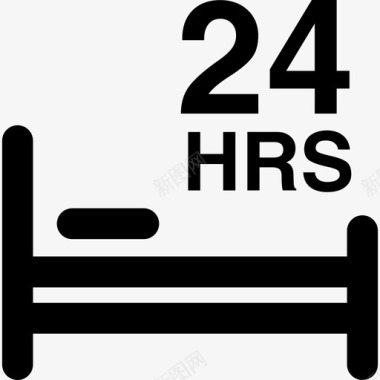 24小时卧床休息医疗医疗和健康图标图标