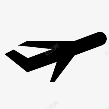 飞机运输简单图标图标