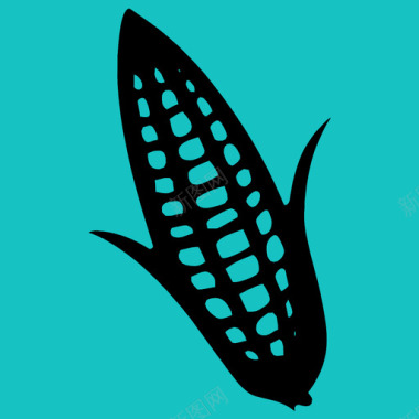 蔬菜简笔玉米农场食品图标图标