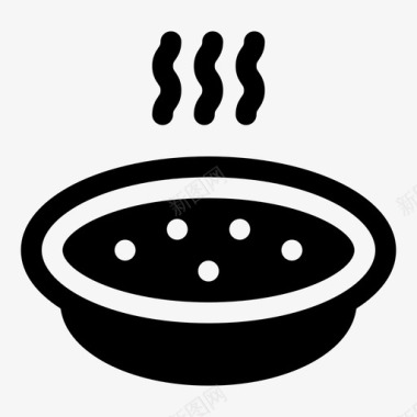 汤食物奶油汤图标图标