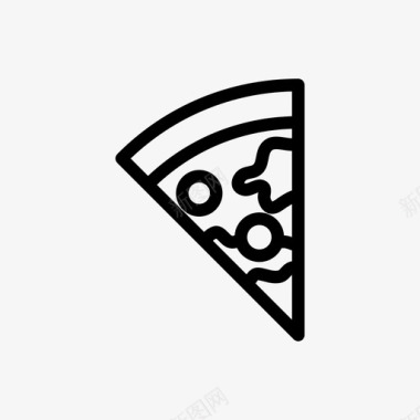 披萨零食披萨片图标图标