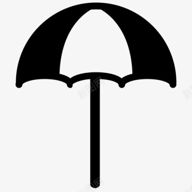 雨伞遮阳伞防晒图标图标
