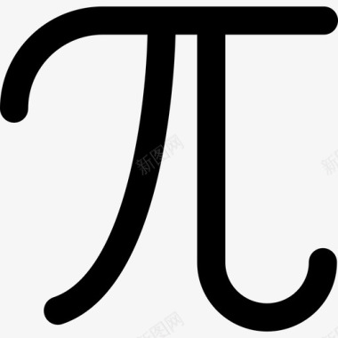 火焰数字p i.圆周率图标图标