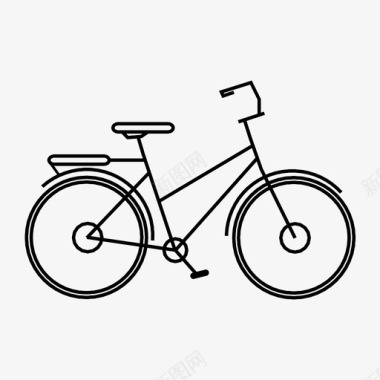 自行车自行车交通工具公路自行车图标图标