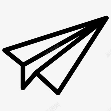 发送图标纸飞机标志形状图标图标
