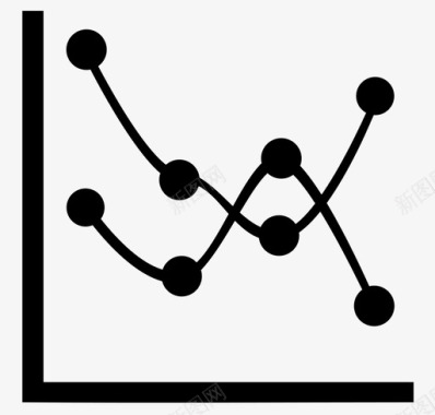 KPI折线图图表指标图标图标