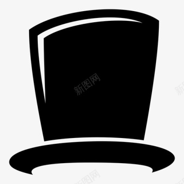 卡通护士帽帽子绅士头饰图标图标