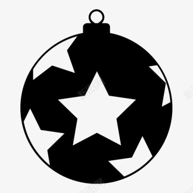 装饰的雪装饰品圣诞节星星图标图标