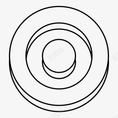 商业目标抽象圆圈图标图标