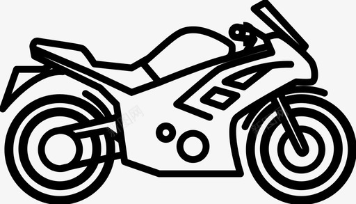 休闲遮阳伞摩托车速度休闲运动图标图标