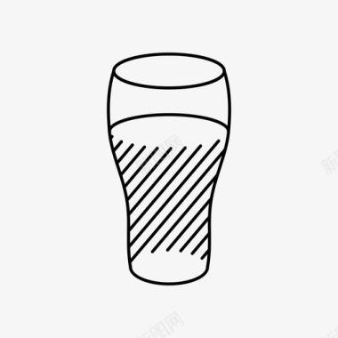 玻璃啤酒杯子图标图标