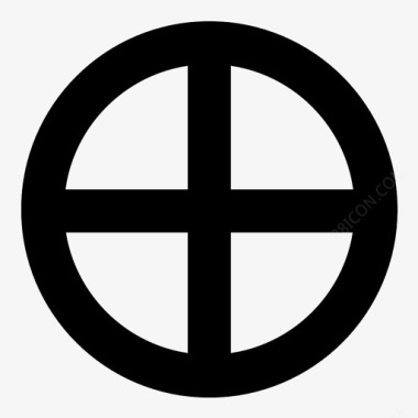 太阳十字图标 太阳十字icon 太阳十字矢量图标 icon