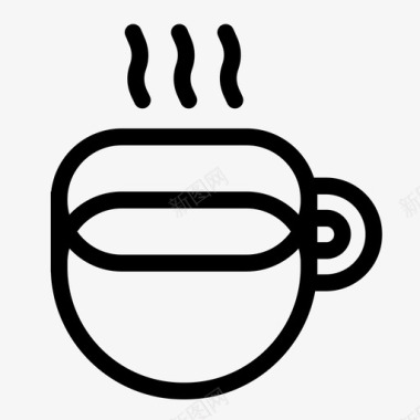热饮茶蒸图标图标