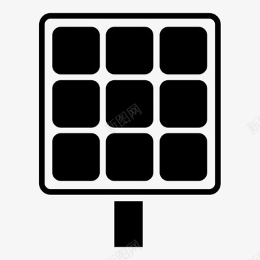 太阳能板太阳能板可持续发展太阳能图标图标