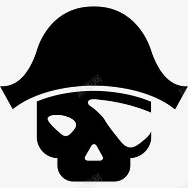 海盗海狗骷髅图标图标