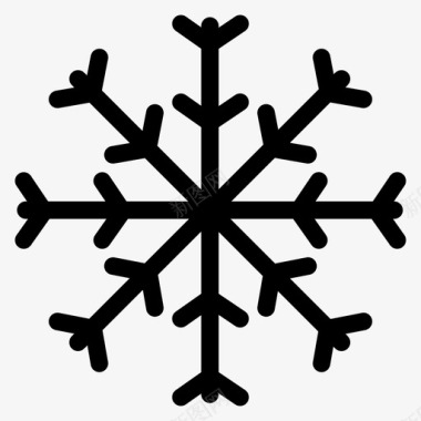 雪花形状天空图标图标