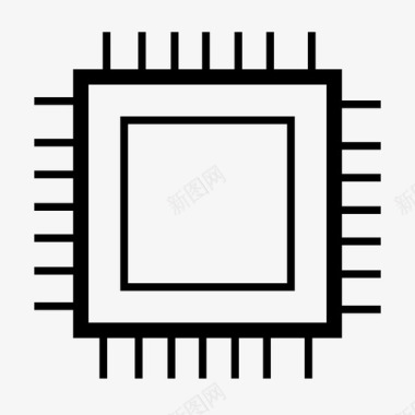 石油处理微芯片电路计算机图标图标