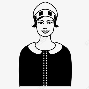 淘宝茶叶尼比女服务员英国图标图标