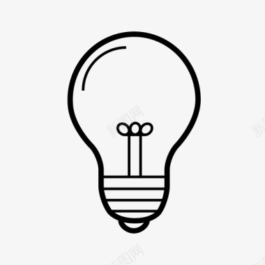 电灯泡电灯泡创意照明图标图标