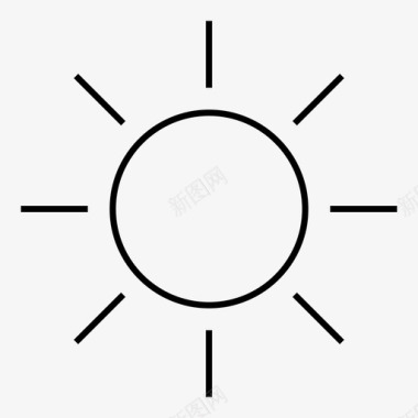 晴天图标太阳晴天阳光图标图标