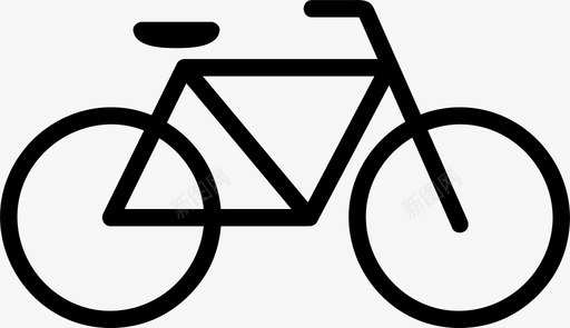 自行车自行车踏板轮胎图标图标